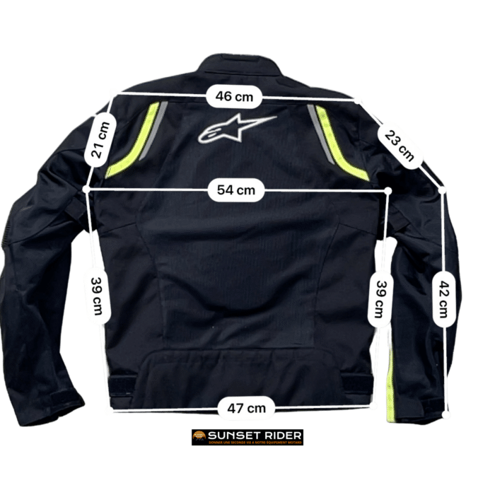 Mesures et guide des tailles en cm Veste moto été Alpinestars M Homme