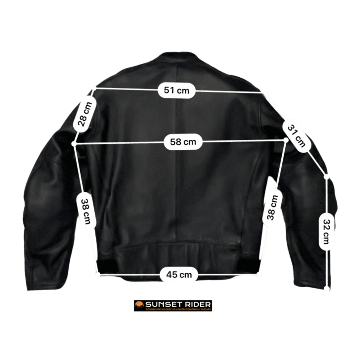 Mesures en cm Equipement motard seconde main Blouson cuir Bering M Homme