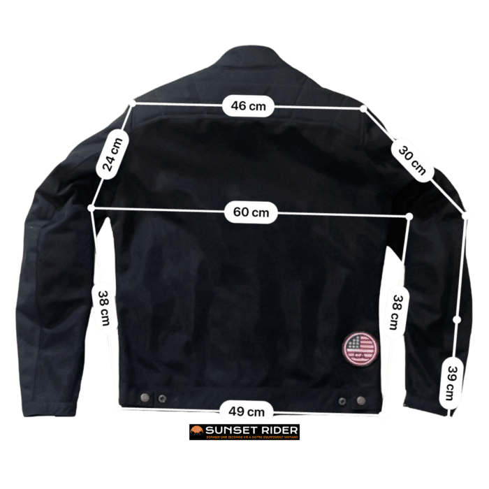Mesures en cm Equipement motard seconde main Veste Helstons L Homme
