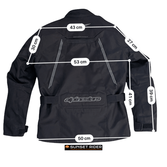 mesure Alpinestars veste sunset rider