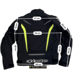 Mesures en cm Equipement motard seconde main Veste Alpinestars M Homme
