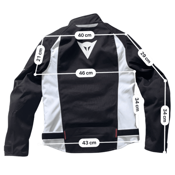 Mesures Dainese occasion veste femme taille 42