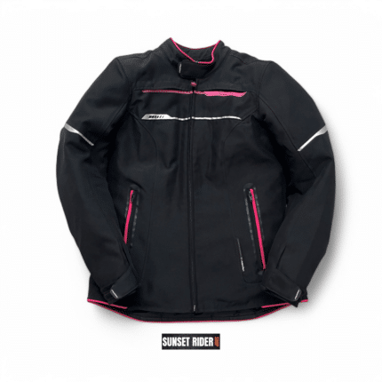 Veste moto ixon rose et noir femme seconde main taille S