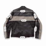 Mesures et guides des tailles en cm Blouson en cuir Alpinestars M/44 Femme – Marron Beige – Seconde main – Bon état