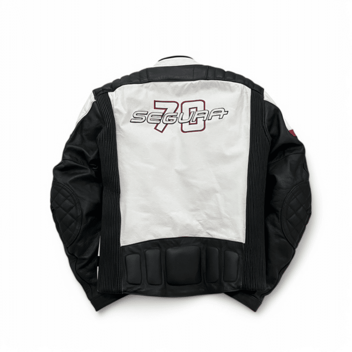 Blouson cuir vintage Segura 70 Castrol S Femme – Seconde main – Très bon état