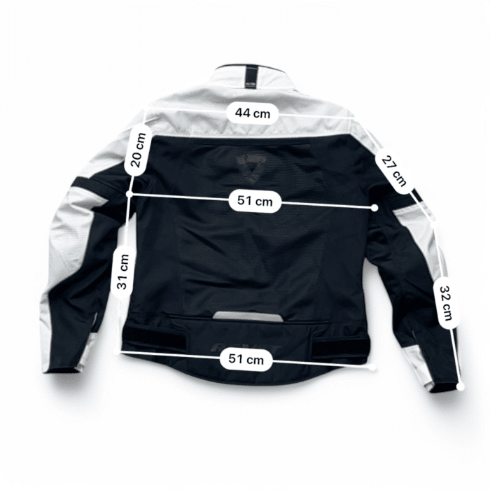 Mesures et guide des tailles en cm Veste moto REV'IT textile M/42 Femme - Très bon état - Sunset Rider