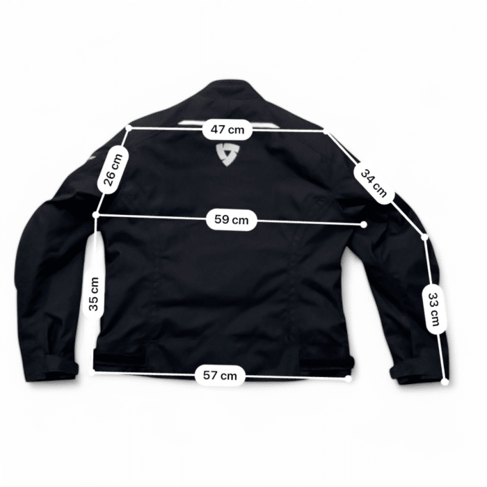 Mesure et guide taille en cm Veste moto Rev'it! Sprint H2O Lady M Femme – Seconde main