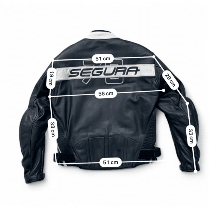 Guide taille et mesure cm Blouson moto cuir Segura Vintage L Homme – Seconde main