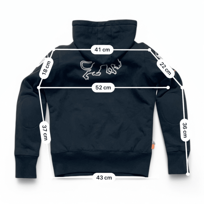 Mesure et guide taille en cm FURYGAN HOODIES S