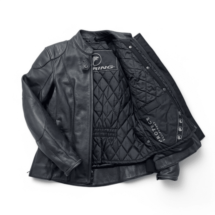 Blouson moto cuir Bering S Femme – Seconde main 