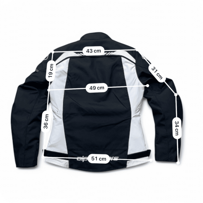 Guide taille et mesure en cm Veste moto Alpinestars T-SP S WP L Femme– Seconde main