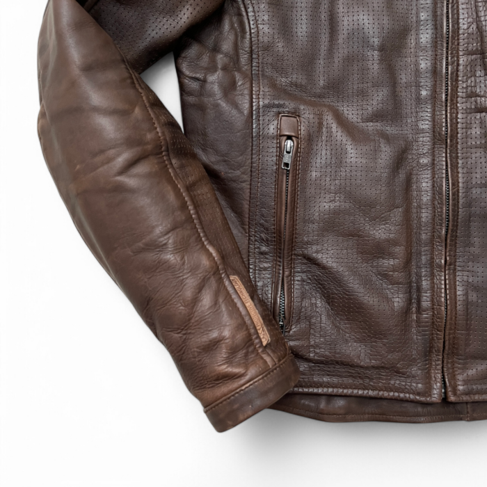 Blouson moto cuir IXON S Homme – Bon état