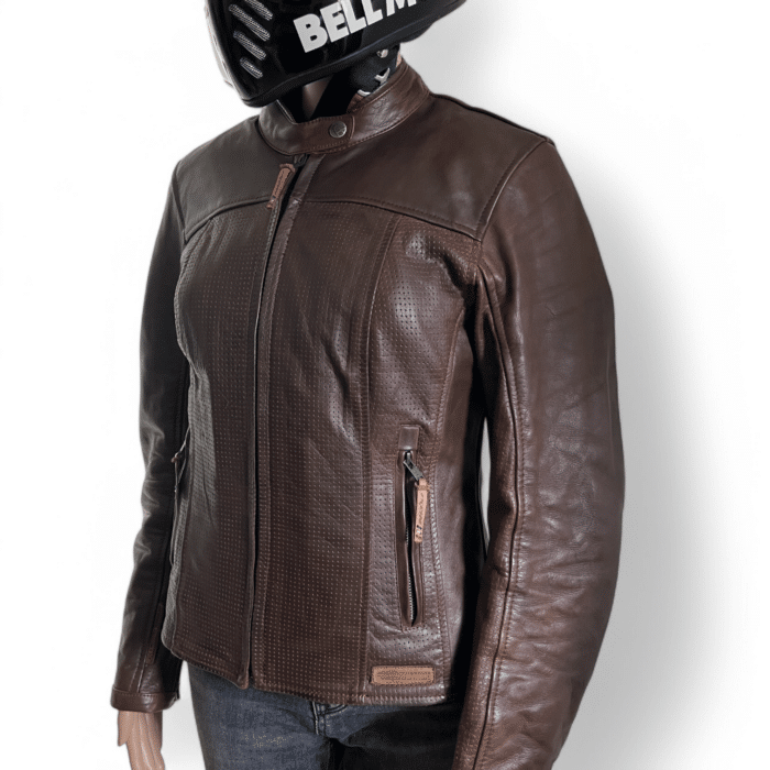 Blouson moto cuir IXON Crank Air Lady M Femme – Très bon état