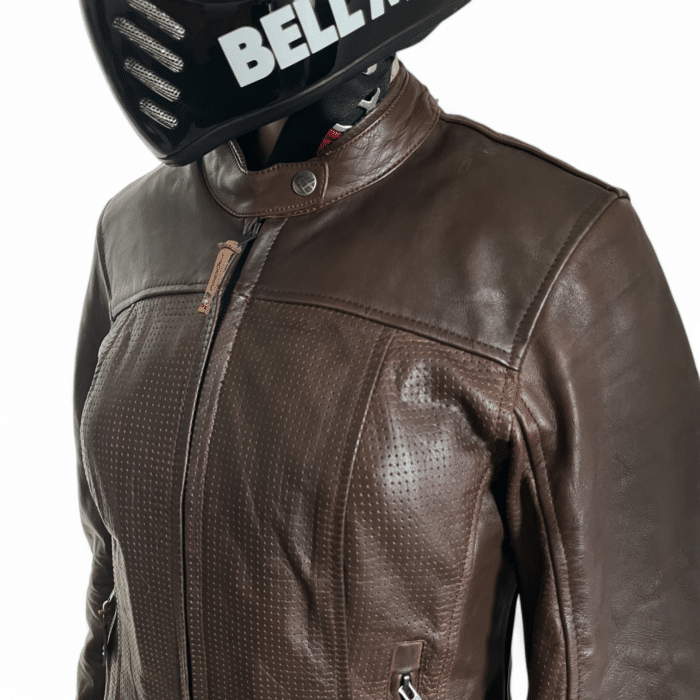 Blouson moto cuir IXON Crank Air Lady M Femme – Très bon état