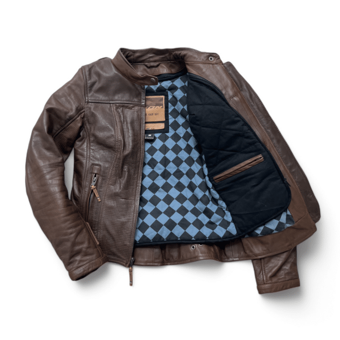Blouson moto cuir IXON Crank Air Lady M Femme – Très bon état