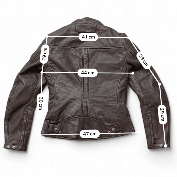 Guide et mesure en cm Blouson moto cuir IXON Crank Air Lady M Femme – Très bon état
