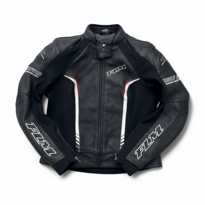 Blouson moto cuir FLM S/42 Femme – Très bon état 