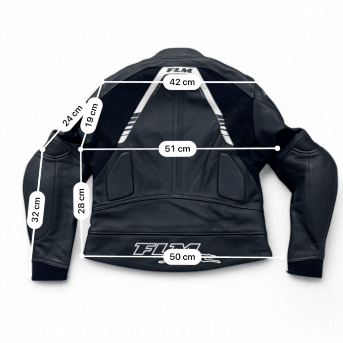 gUIDE TAILLE ET MESURE Blouson moto cuir FLM S/42 Femme – Très bon état 