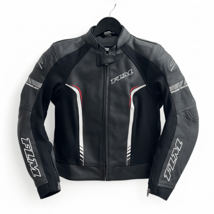 Blouson moto cuir FLM S/42 Femme – Très bon état 