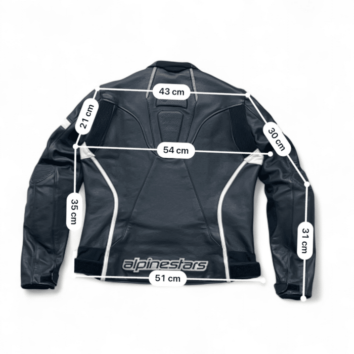 Guide taille et mesure en cm guide taille et mesure Blouson moto cuir Alpinestars GP Plus R XL/48 Femme – Bon état 