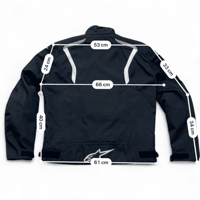 Mesure et guide taille en cm Veste moto textile ALPINESTARS FASTBACK XXL Homme – Très bon état 