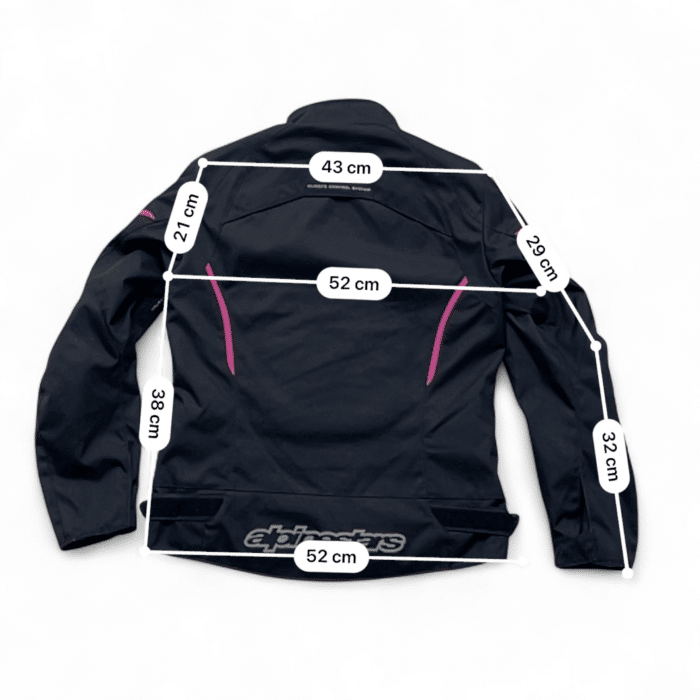 Mesure et guide taille Veste moto textile Alpinestars Gunner M Femme – Très bon état 