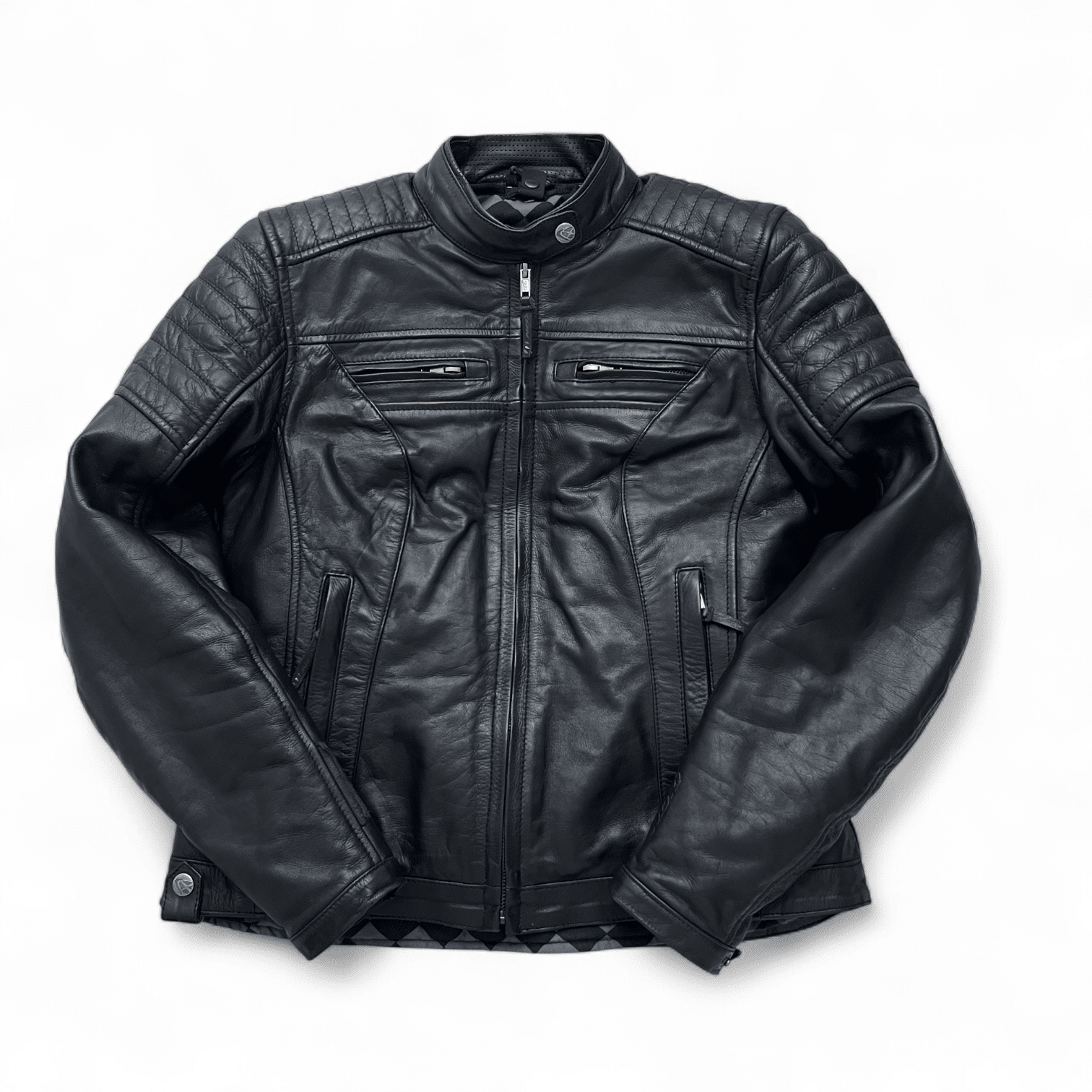 Blouson moto cuir Ixon Torque L Femme – Bon état Blouson moto cuir Ixon Torque L Femme – Bon état