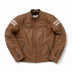 blouson moto cuir Segura Stripe seconde main en taille L pour homme