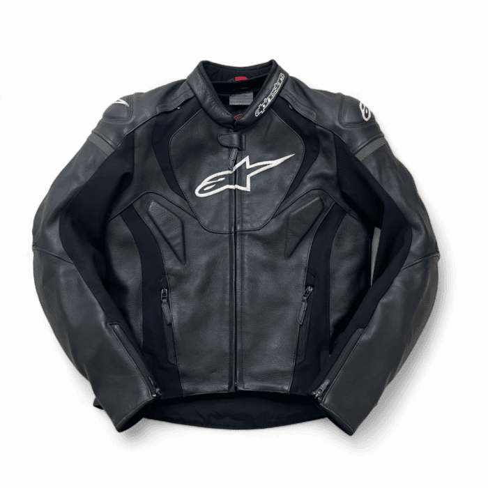 blouson moto cuir Alpinestars Jaws V3 seconde main en taille S/48