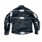GUi de taille et mesure en cm blouson moto cuir Bering Lynx seconde main en taille XL