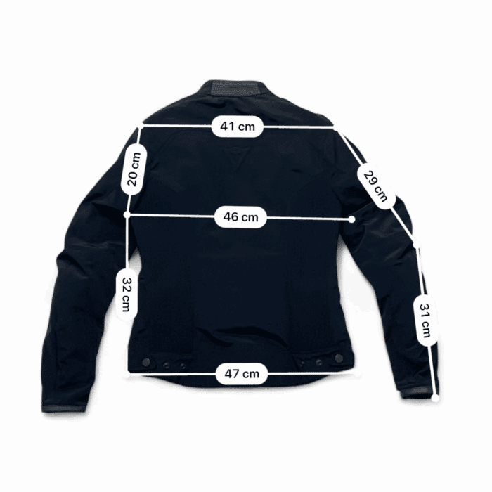 Guide et mesure taille veste moto femme Dainese seconde main en taille M/44