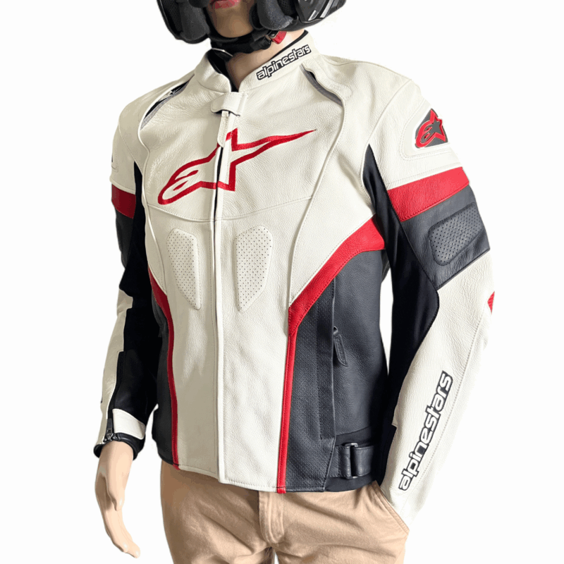 ALPINESTARS GP PLUS R BLANC rouge - L/52 - blouson seconde main