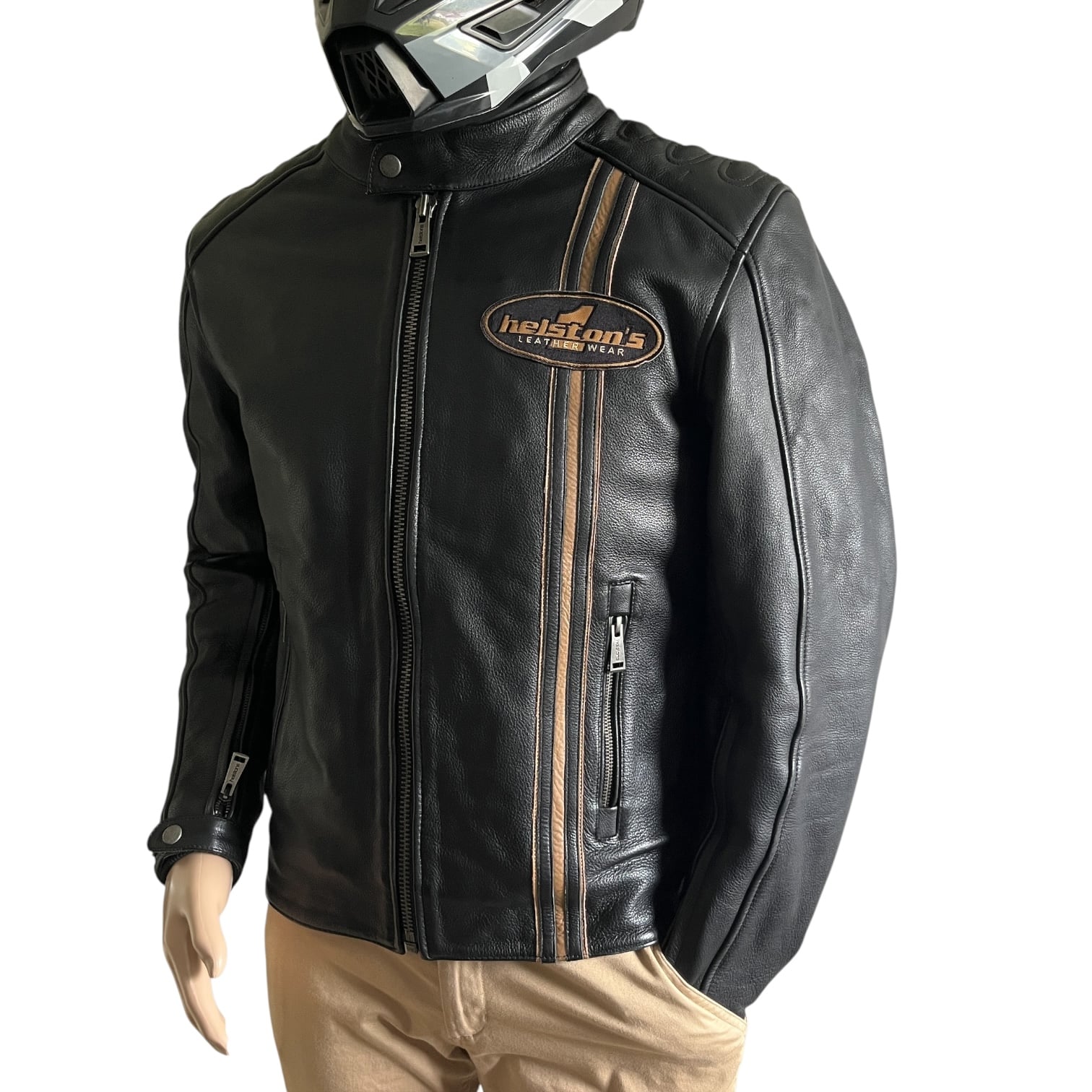 Blouson moto cuir Helstons Stallion M – Seconde main Blouson moto cuir Helstons Stallion M – Seconde main