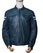Blouson moto seconde main - SEGURA RETRO BLEU XL Homme – Très bon état