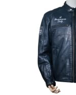 Cuir Helstons Indy occasion moto blouson bleu
