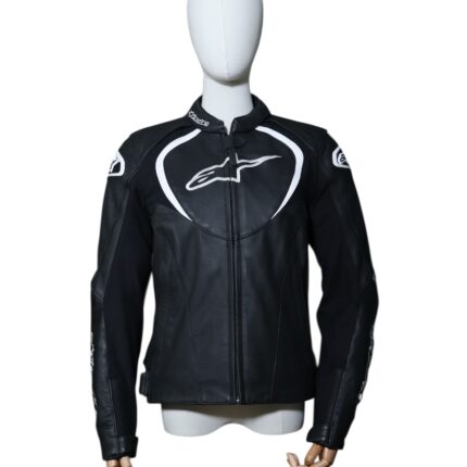 Blouson cuir Alpinestars JAws equipement motard d'occasion