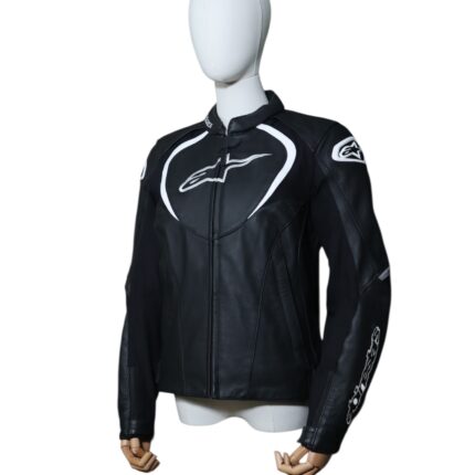 Blouson cuir Alpinestars JAws equipement motard d'occasion